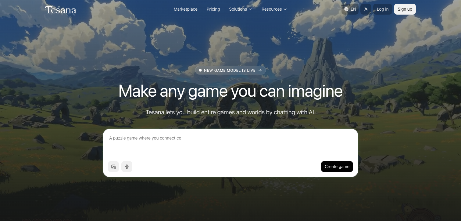 Deep Dive Report: Tesana — AI Text-to-Game Engine